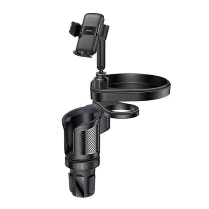 Yesido - Car Holder 4in1 (c274) - Cup Storage, Phone Mount And Sundries Storage, 720° Adjustable Angle, 4.7-7.2" - Black