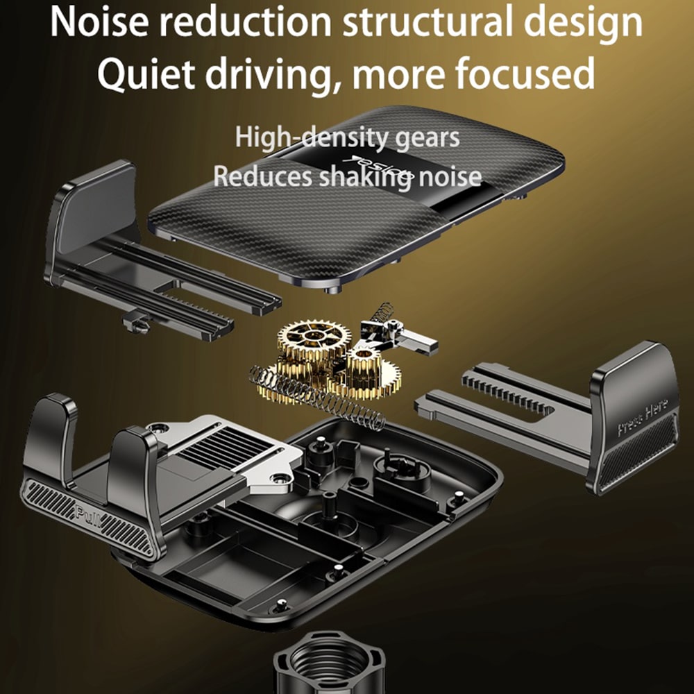 Yesido - Car Holder 4in1 (c274) - Cup Storage, Phone Mount And Sundries Storage, 720° Adjustable Angle, 4.7-7.2" - Black - Image 11