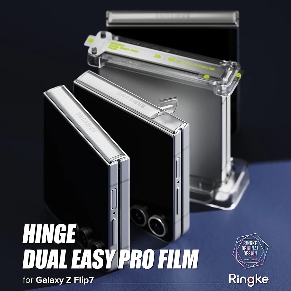Ringke - Camera Lens Frame Glass - Samsung Galaxy Z Flip7 - Black - Image 3