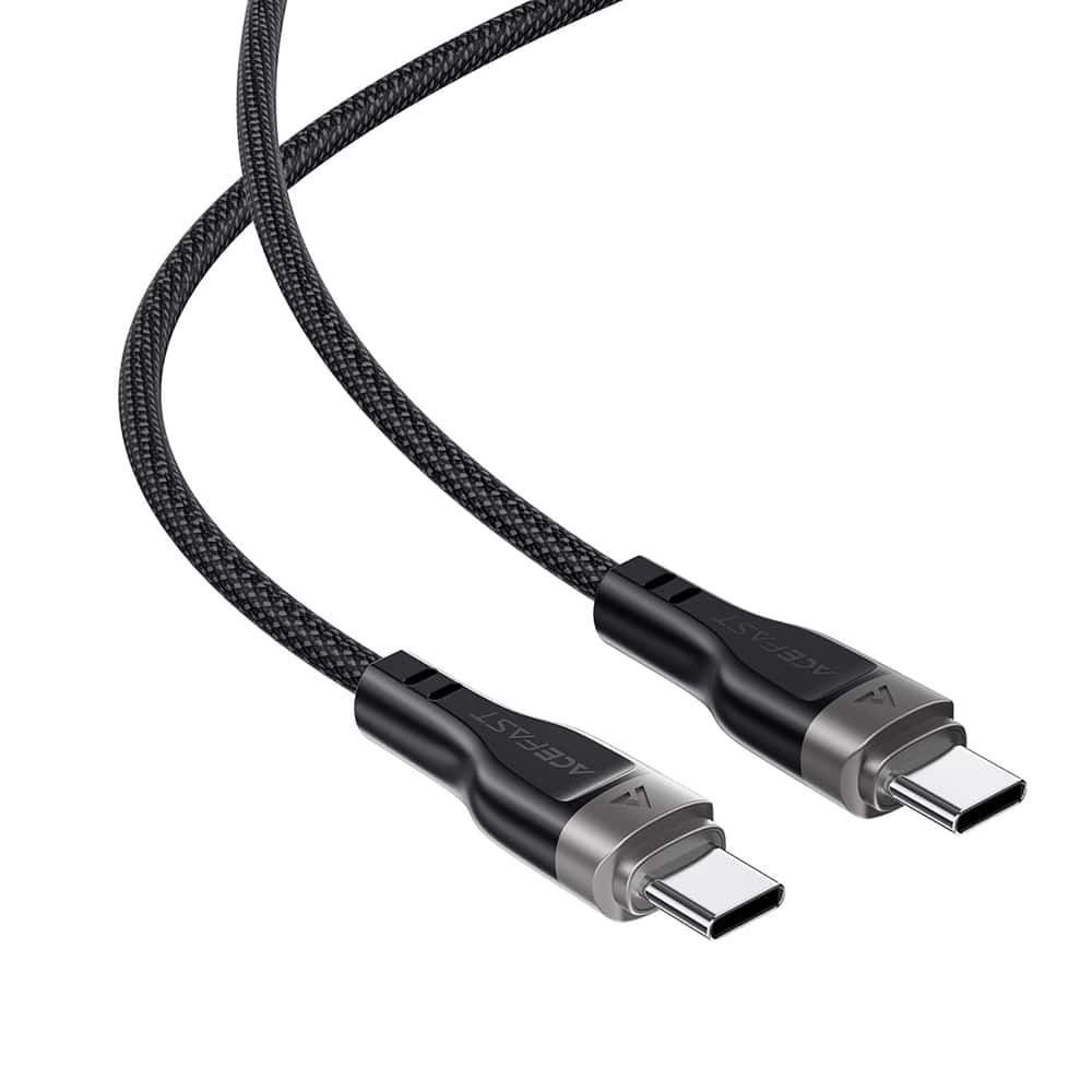 Acefast - Data Καλώδιο (c11-03) - Magnetic Winding, Fast Charging, Type-C To Type-C, 60w, 3a, Adjustable Lenght, 1.2m - Black - Image 4