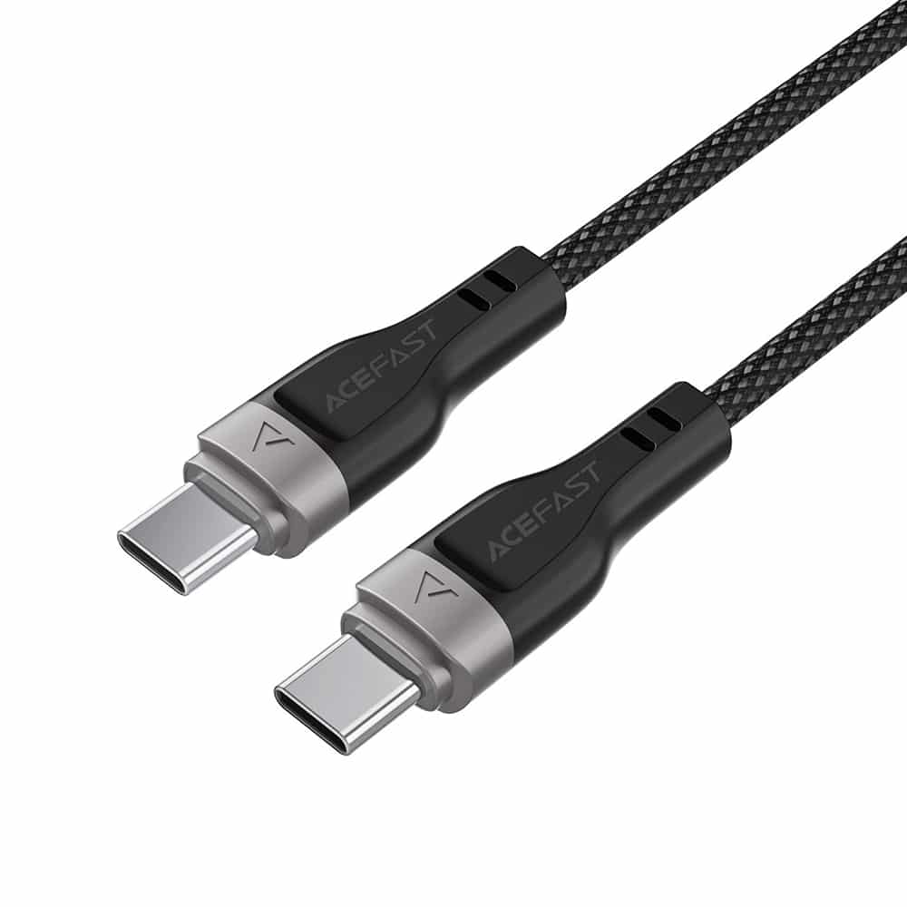 Acefast - Data Καλώδιο (c11-03) - Magnetic Winding, Fast Charging, Type-C To Type-C, 60w, 3a, Adjustable Lenght, 1.2m - Black - Image 3