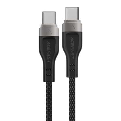 Acefast - Data Καλώδιο (c11-03) - Magnetic Winding, Fast Charging, Type-C To Type-C, 60w, 3a, Adjustable Lenght, 1.2m - Black