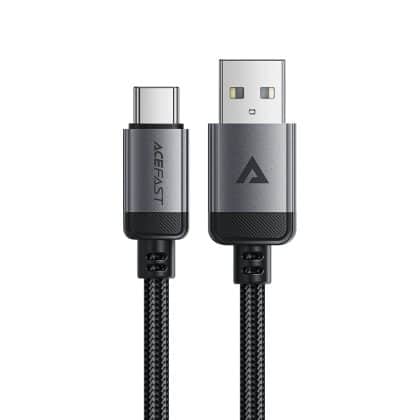 Acefast - Data Καλώδιο (c20-04) - Usb To Type-C, 3a, Fast Charging, Bend-Resistant, Nylon Braid, 1.2m - Black