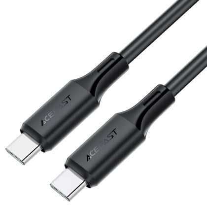 Acefast - Data Καλώδιο (c17-03) - Type-C To Type-C, Fast Charging, 60w, 3a, Bend-Resistant, Soft Silicone, 1.2m - Black