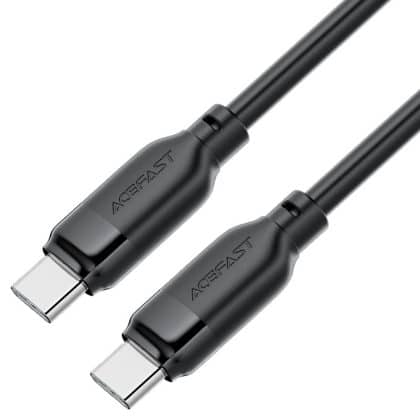 Acefast - Data Καλώδιο (c16-03) - Fast Charging, Type-C To Type-C, 60w, 3a, Bend-Resistant, 1.2m - Black