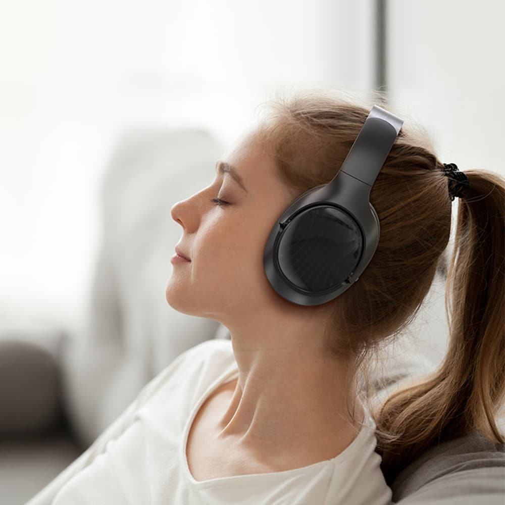 Acefast - Wireless Headset (h5) - Type-C, Bluetooth 5.4, Anc, Noise Reduction, 3d Sense, 500mah, Professional Hi-Fi - White - Image 3