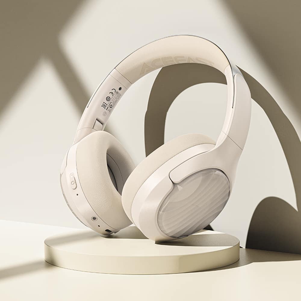 Acefast - Wireless Headset (h5) - Type-C, Bluetooth 5.4, Anc, Noise Reduction, 3d Sense, 500mah, Professional Hi-Fi - White - Image 2