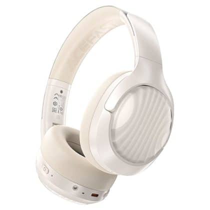 Acefast - Wireless Headset (h5) - Type-C, Bluetooth 5.4, Anc, Noise Reduction, 3d Sense, 500mah, Professional Hi-Fi - White