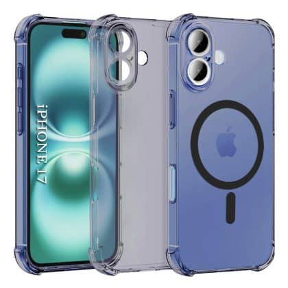 Techsuit Shockproof Clear Silicone MagSafe - θήκη για Apple iPhone 17 - Μαύρο