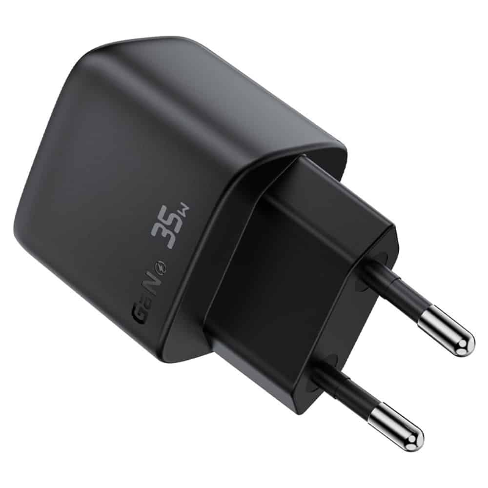 Acefast - Wall Charger (a116) - With Digital Display, Fast Charging, Gan, Type-C, Usb, Pd35w - Black - Image 5