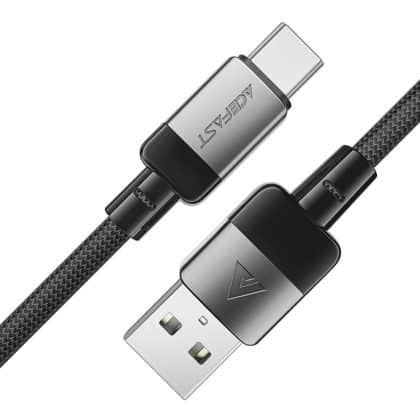 Acefast - Data Καλώδιο (c9-04) - Usb To Type-C, Fast Charging, 3a, Braided Nylon, 25.000 Bends, 1.2m - Black