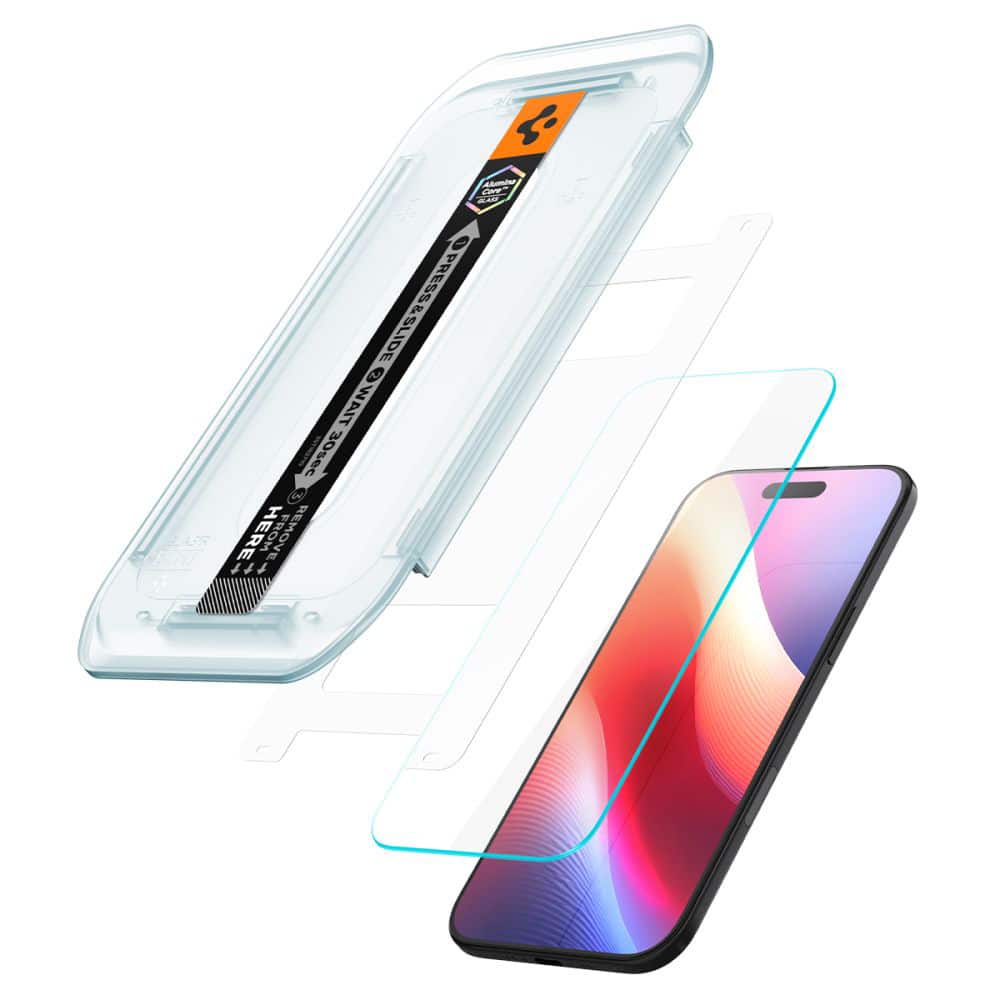 Spigen Glas.tr "ez Fit" Γυαλί Tempered Για iPhone Air 2 Τεμάχια Διαφανές - Image 3