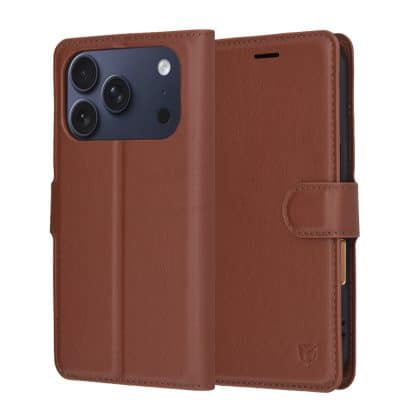 Techsuit Leather Folio - θήκη για Apple iPhone 17 Pro - Καφέ