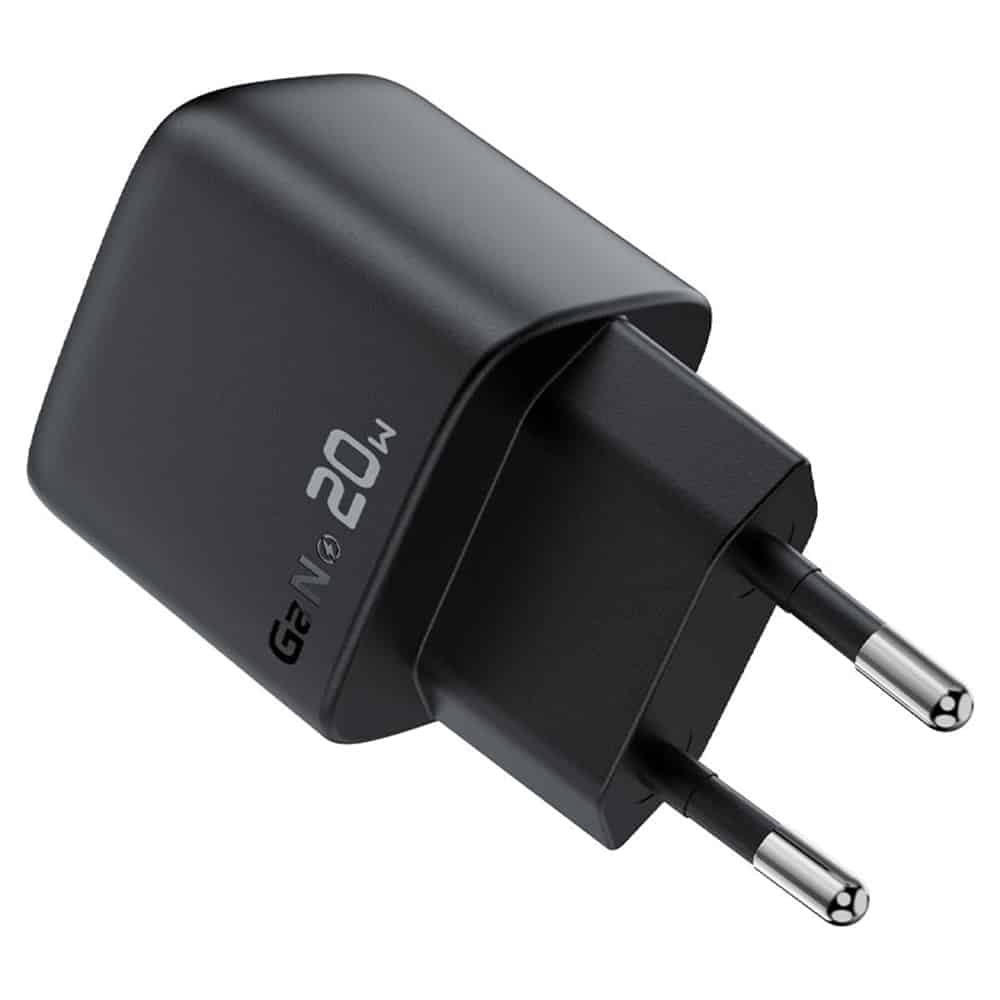 Acefast - Wall Charger (a113) - With Digital Display, Fast Charging, Gan, Type-C, Pd20w - Black - Image 2