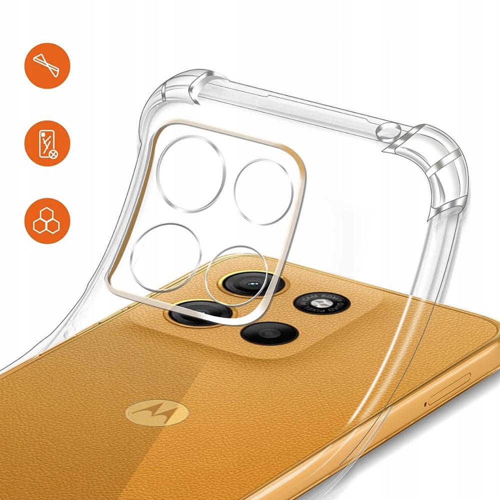 Techsuit Shockproof Clear Silicone - θήκη για Motorola Moto G15 - Διάφανο - Image 5