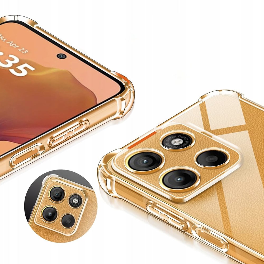 Techsuit Shockproof Clear Silicone - θήκη για Motorola Moto G15 - Διάφανο - Image 4