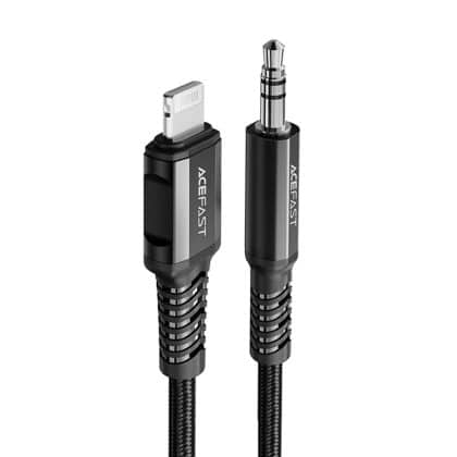 Acefast - Audio Καλώδιο Adapter (c1-06) - Lightning To Jack 3.5mm Male, Apple Hi-Fi, Plug & Play, Mfi Certified, 1.2m - Black