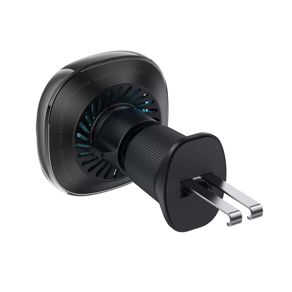 Acefast - Car Holder With Wireless Charging (d31) - For iPhone, Magsafe, 360° Adjustable, For Air Vent, 12v/2a, 15w - Black - Image 5