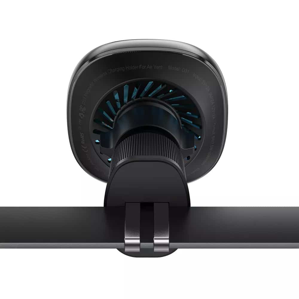 Acefast - Car Holder With Wireless Charging (d31) - For iPhone, Magsafe, 360° Adjustable, For Air Vent, 12v/2a, 15w - Black - Image 3