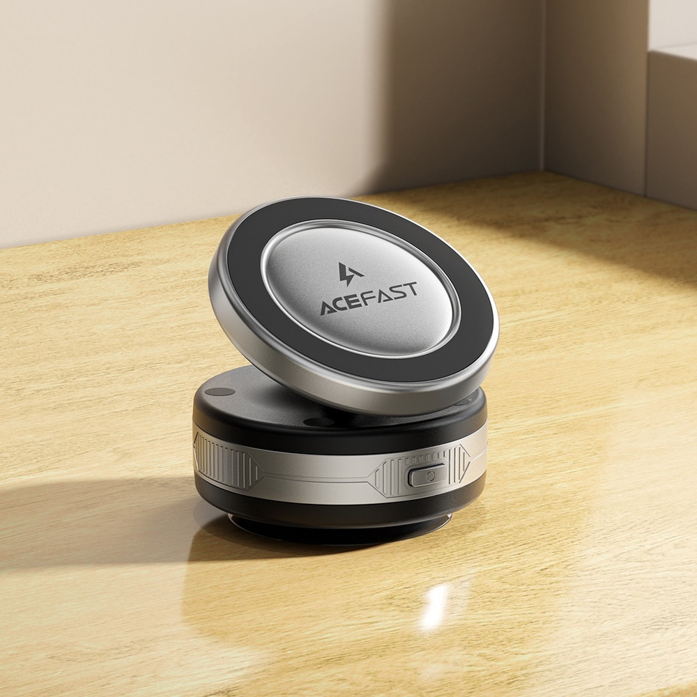 Acefast - Car Holder With Wireless Charging (e29) - For Dashboard, Strong Magnets, 110mah - Metal Gray - Image 5