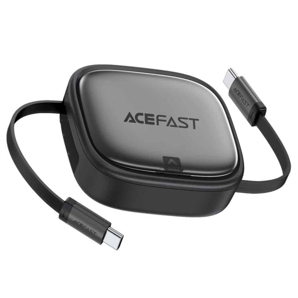 Acefast - Data Καλώδιο (j3) - Travel Set With Retractable Καλώδιο 2x Usb-C, Usb, Lightning, Micro-Usb, Tf, 60w, 3a, 0.95m - Black - Image 6