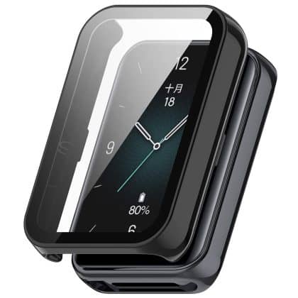 Techsuit - Defense360 Pro + Προστατευτικό Οθόνης - Honor Band 10 / Band 9 - Μαύρο