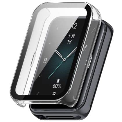 Techsuit - Defense360 Pro + Προστατευτική Θηκή - Honor Band 10 / Band 9 - Διαφανής