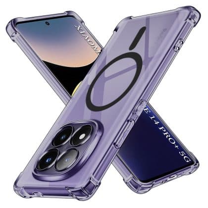 Techsuit Shockproof Clear Silicone MagSafe - θήκη για Xiaomi Redmi Note 14 Pro+ 5G - Διάφανο
