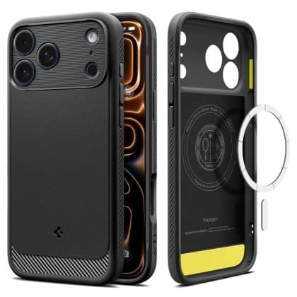 Spigen Rugged Armor - θήκη για Apple iPhone 17 Pro Max - Μαύρο