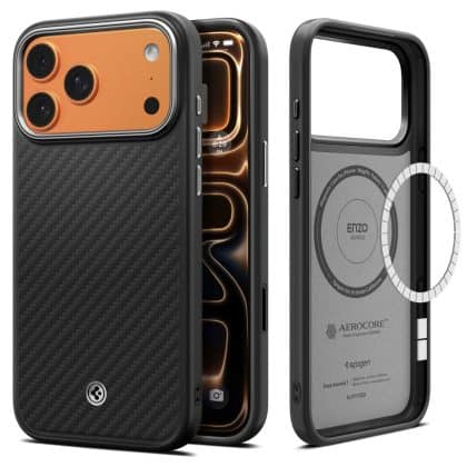 Spigen Enzo Aramid - θήκη για Apple iPhone 17 Pro - Μαύρο