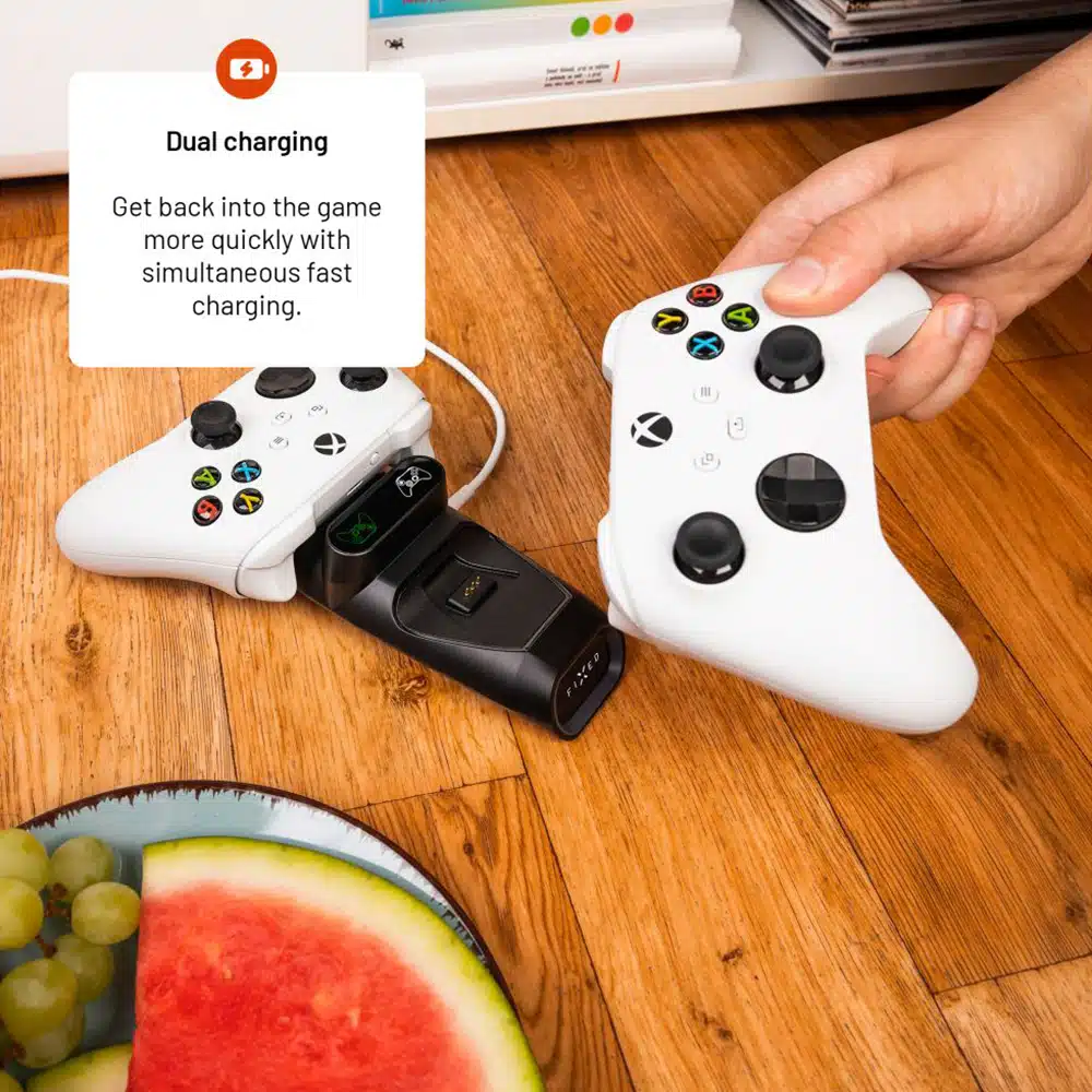 Fixed - Dual Charging Dock (fixxb-Dcc-Bk) - For Xbox Series S, X, Elite And One Wireless Controllers, Led, USB-C Port - Black - Image 6