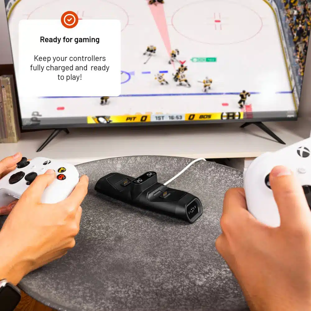 Fixed - Dual Charging Dock (fixxb-Dcc-Bk) - For Xbox Series S, X, Elite And One Wireless Controllers, Led, USB-C Port - Black - Image 5