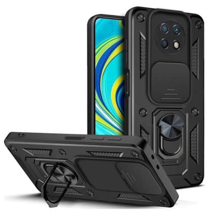 Techsuit CamShield Series - θήκη για Xiaomi Redmi Note 9 5G - Μαύρο