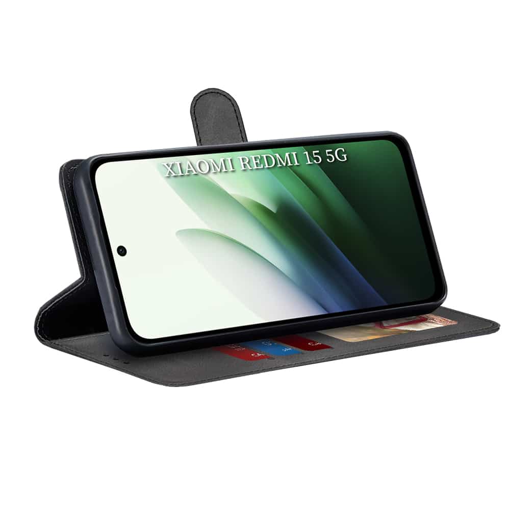 Techsuit Diary Book - θήκη για Xiaomi Redmi 15 / 15C 4G - Μαύρο - Image 2