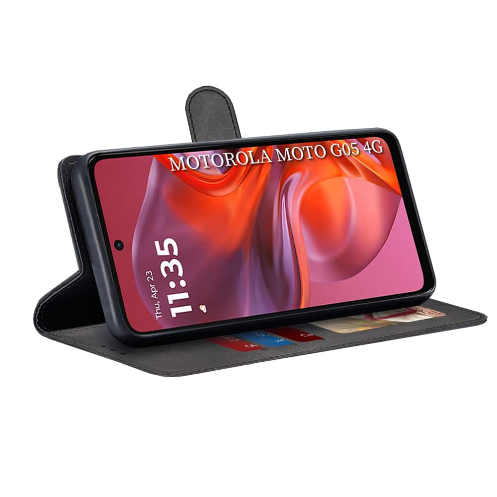 Techsuit Diary Book - θήκη για Motorola Moto G05 - Μαύρο - Image 2