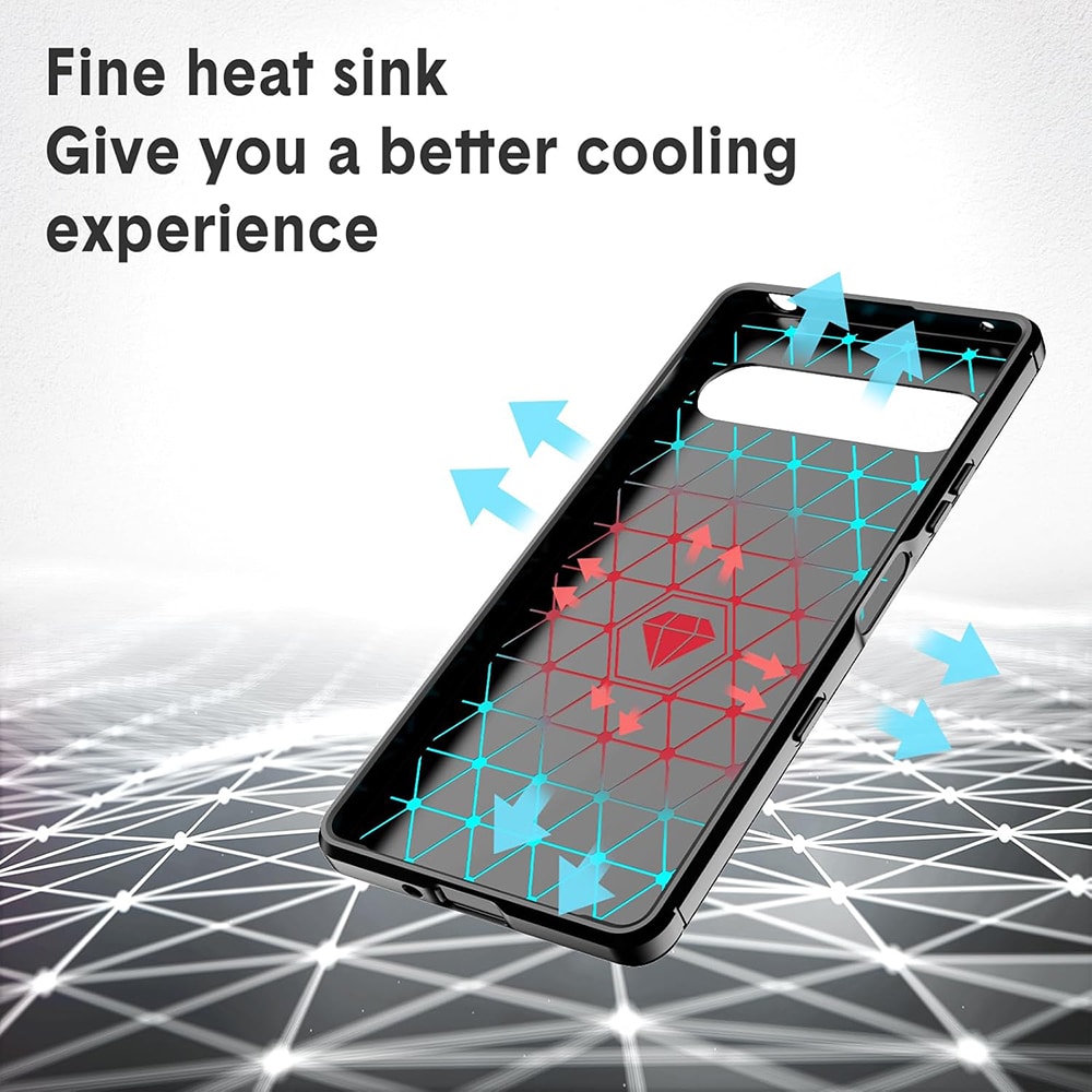 Techsuit Carbon Silicone - θήκη για Sony Xperia 10 VII - Μαύρο - Image 6