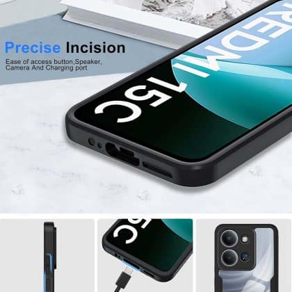 Ροζ διαφανής θήκη Techsuit ColorVerse 360 από TPU για Xiaomi Redmi 15C