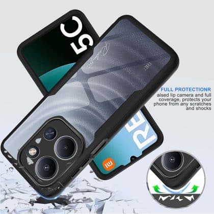 Ροζ διαφανής θήκη Techsuit ColorVerse 360 από TPU για Xiaomi Redmi 15C