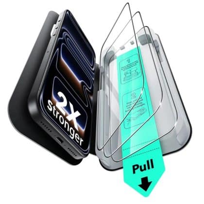 ESR - Tempered Glass Ultrafit (3 Pack) - iPhone 17 Pro - Clear