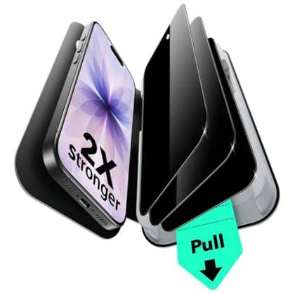 ESR - Privacy Tempered Glass Ultrafit (3 Pack) - iPhone 17 / iPhone 16 Pro - Black