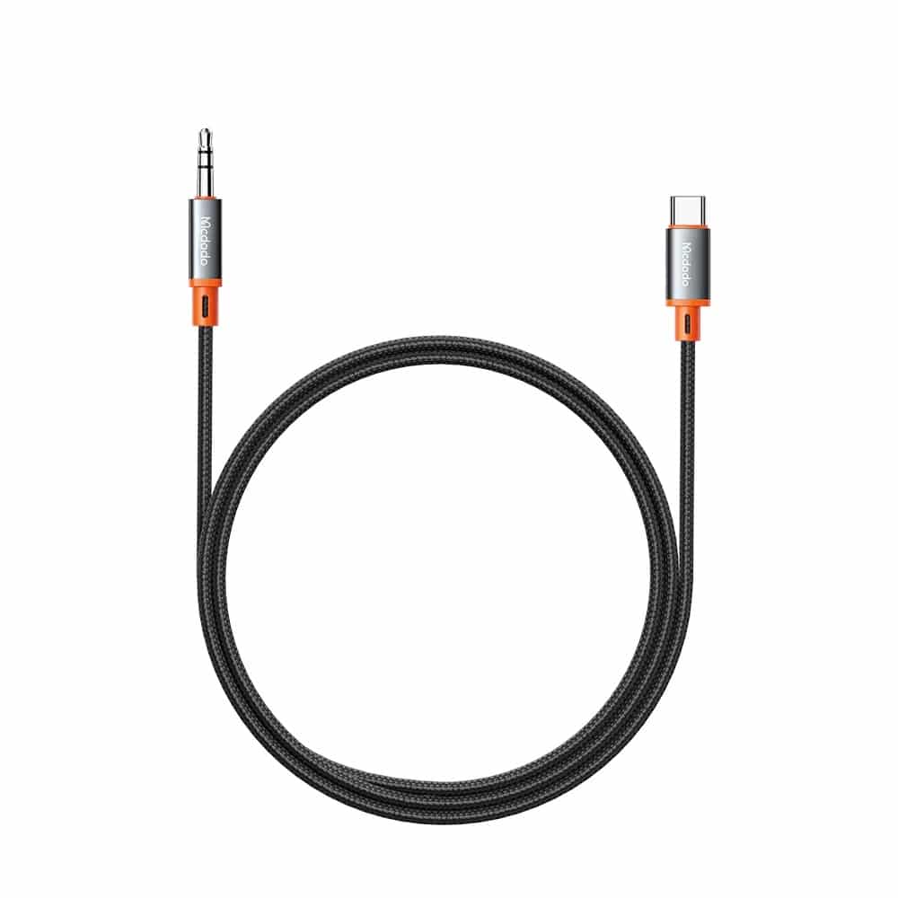 Mcdodo - Audio Καλώδιο Castle (ca-0820) - Type-C To Jack 3.5mm, Nylon Braided, 1.2m - Black - Image 3