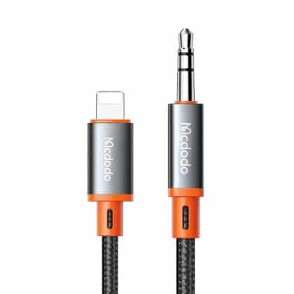 Mcdodo - Audio Καλώδιο Castle (ca-0780) - Lightning To Jack 3.5mm, Nylon Braided, 1.2m - Black