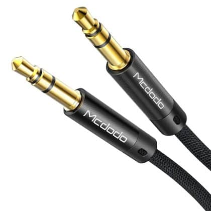 Mcdodo - Audio Καλώδιο (ca-6640) - Jack 3.5mm To Jack 3.5mm, Nylon Braided, 1.2m - Black