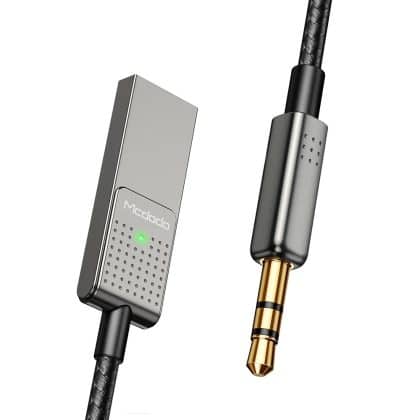 Mcdodo - Audio Καλώδιο (ca-8700) - Type-C To Jack 3.5mm, Coil Design, Nylon Braided, 1.7m - Black