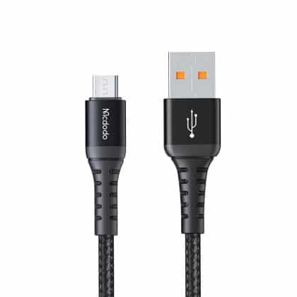 Mcdodo - Data Καλώδιο (ca-2281) - Usb To Micro-Usb, Nylon Braided, Aluminum Alloy, Qc4.0/3.0, 1m - Black