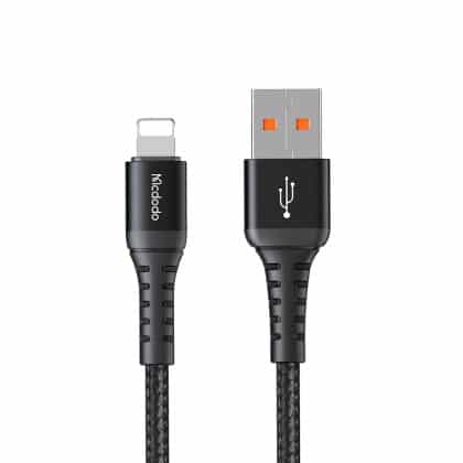 Mcdodo - Data Καλώδιο (ca-2261) - Usb To Lightning, Nylon Braided, Aluminum Alloy, 3a, 1m - Black