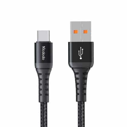 Mcdodo - Data Καλώδιο (ca-2271) - Usb To Type-C, Nylon Braided, Aluminum Alloy, Support Qc4.0/3.0, 1m - Black