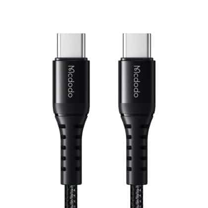 Mcdodo - Data Καλώδιο (ca-5641) - Type-C To Type-C, Nylon Braided, Aluminum Alloy, Pd60w, 1m - Black