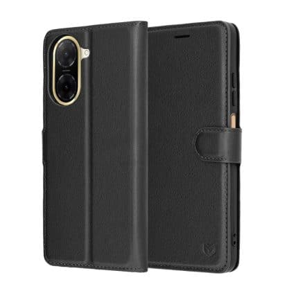 Techsuit Leather Folio - θήκη για Xiaomi Redmi A5 4G - Μαύρο