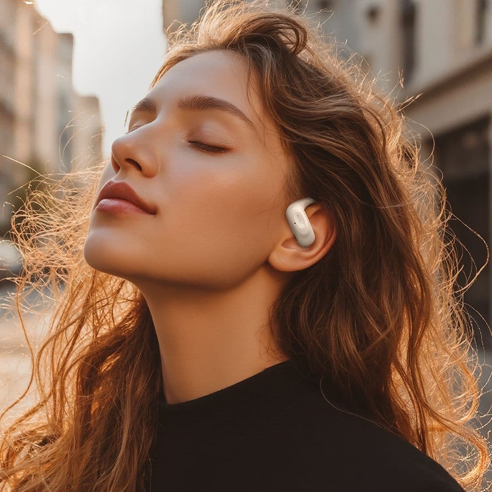 Mcdodo - Ows Wireless Earbuds Air O2 Series (hp-8051) - Open-Ear, Bluetooth V5.4, Ergonomic Design - Beige - Image 6